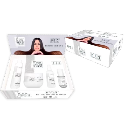 Bes Krystal Lamination Treatment Kit Display Box 4 Products